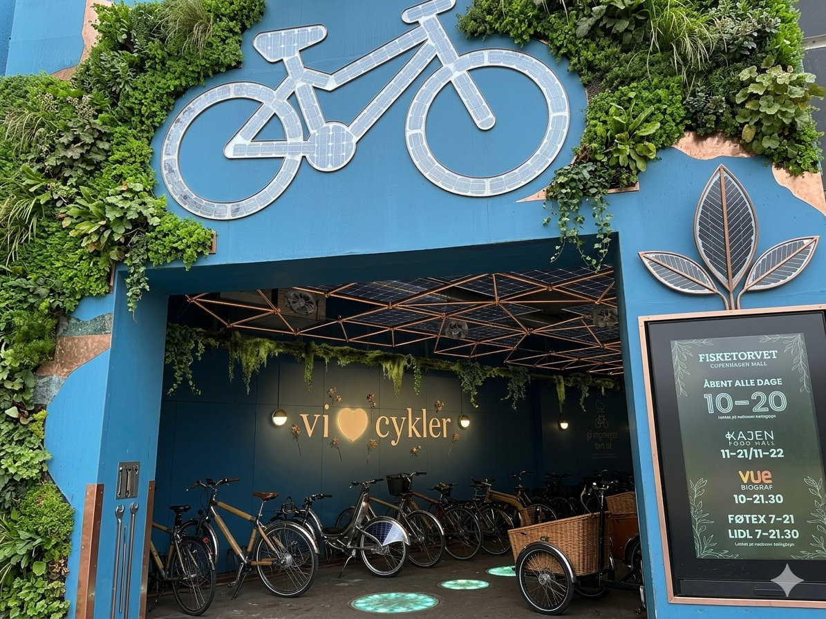 Fahrradparkhaus-Einkaufszentrum Fahrradparkhaus-Einkaufszentrum